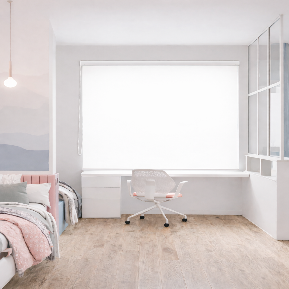 Persiana Enrollable Premium Blackout Clasico Blanco 180X140