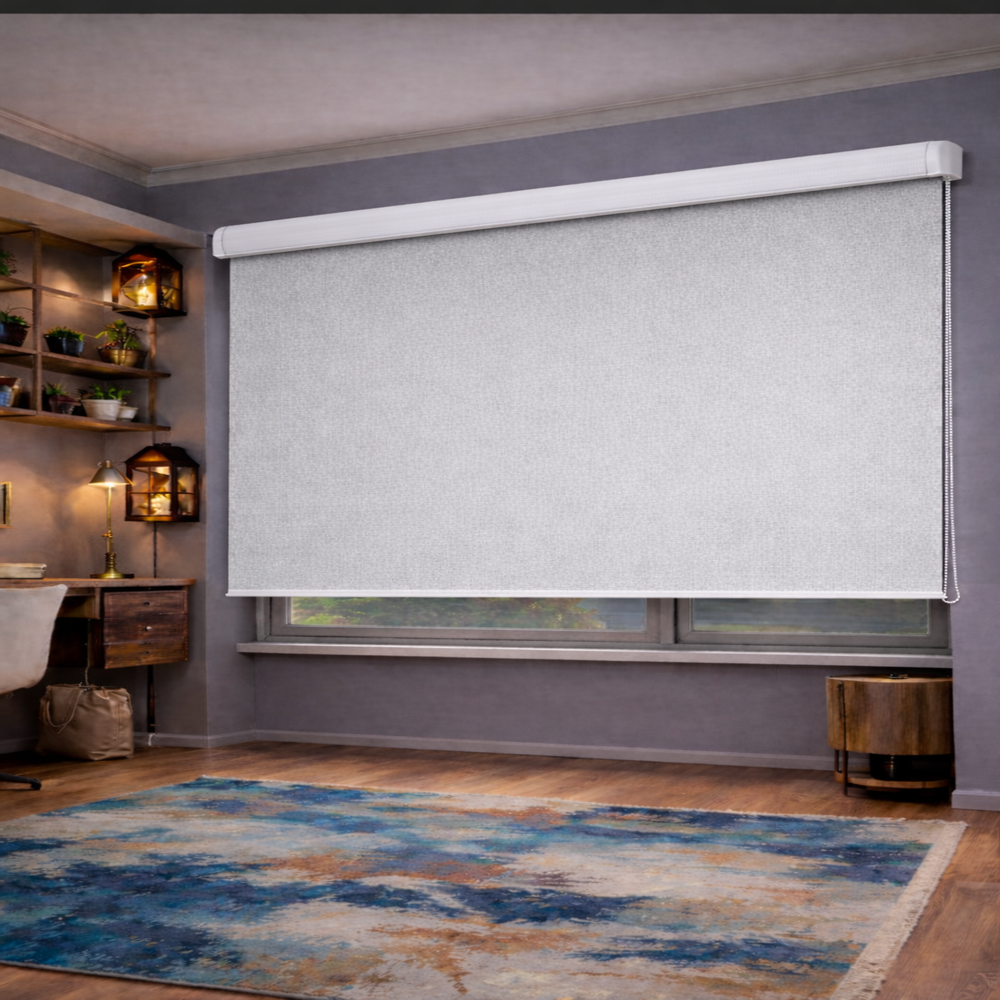 Persiana Enrollable Premium Blackout Clasico Gris 200X180