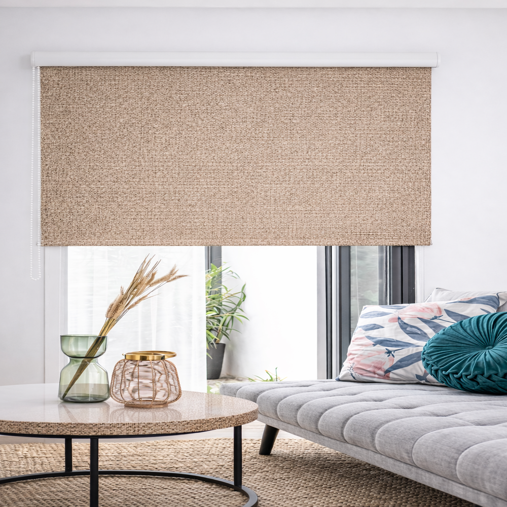 Persiana Enrollable Premium Blackout Decorativo Zen Arena 220x180
