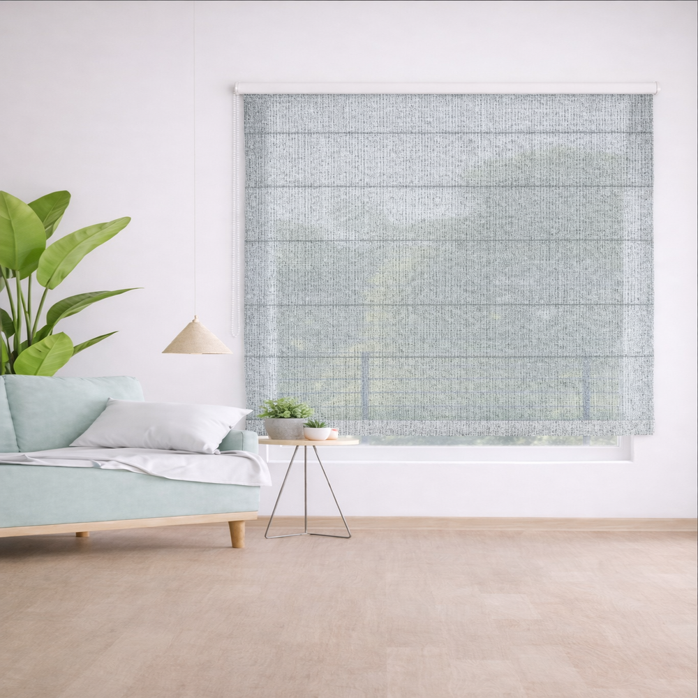 Persiana Romana Premium Screen Diseño Gris 180X180