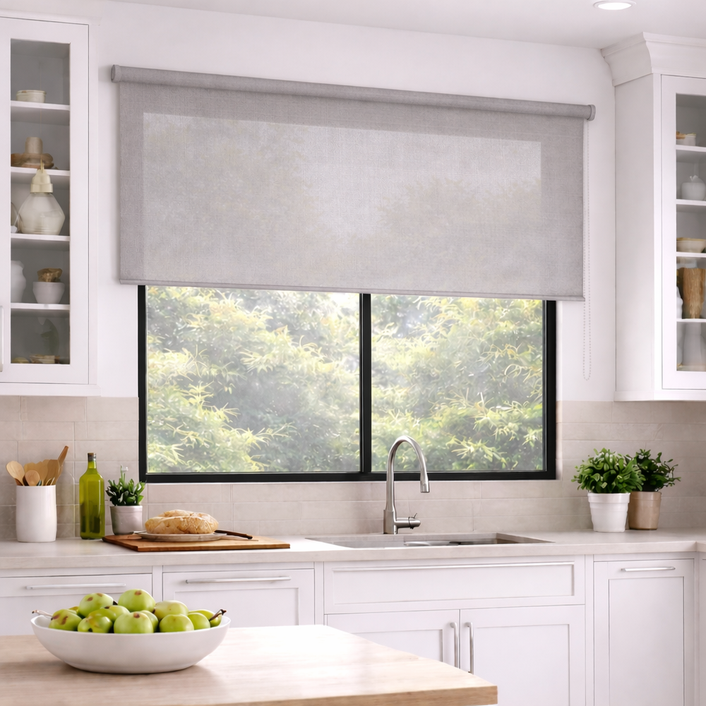 Persiana Enrollable Screen Clasico Gris 100 X 180