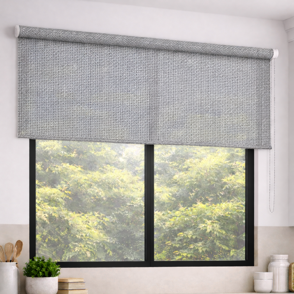 Persiana Enrollable Screen Noa Gris/Blanco 180X180