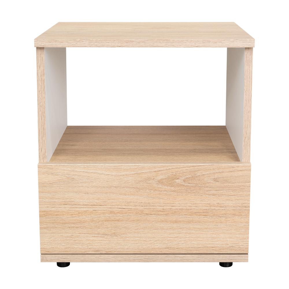 Mesa de Noche Camel, Rovere y Blanco