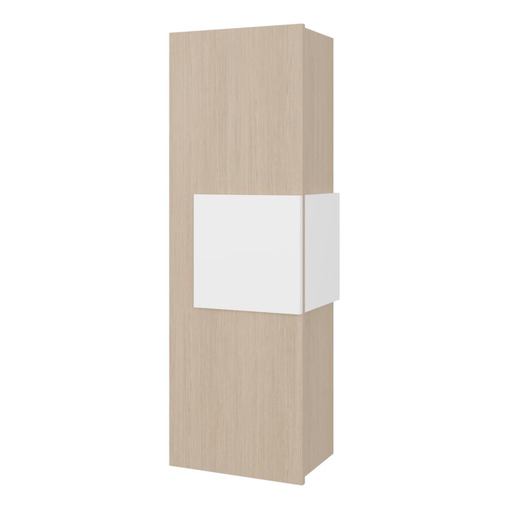 Set de 2 Gabinetes de Baño Picasso, Beige y Blanco, con Espacio para Guardar Objetos de Aseo
