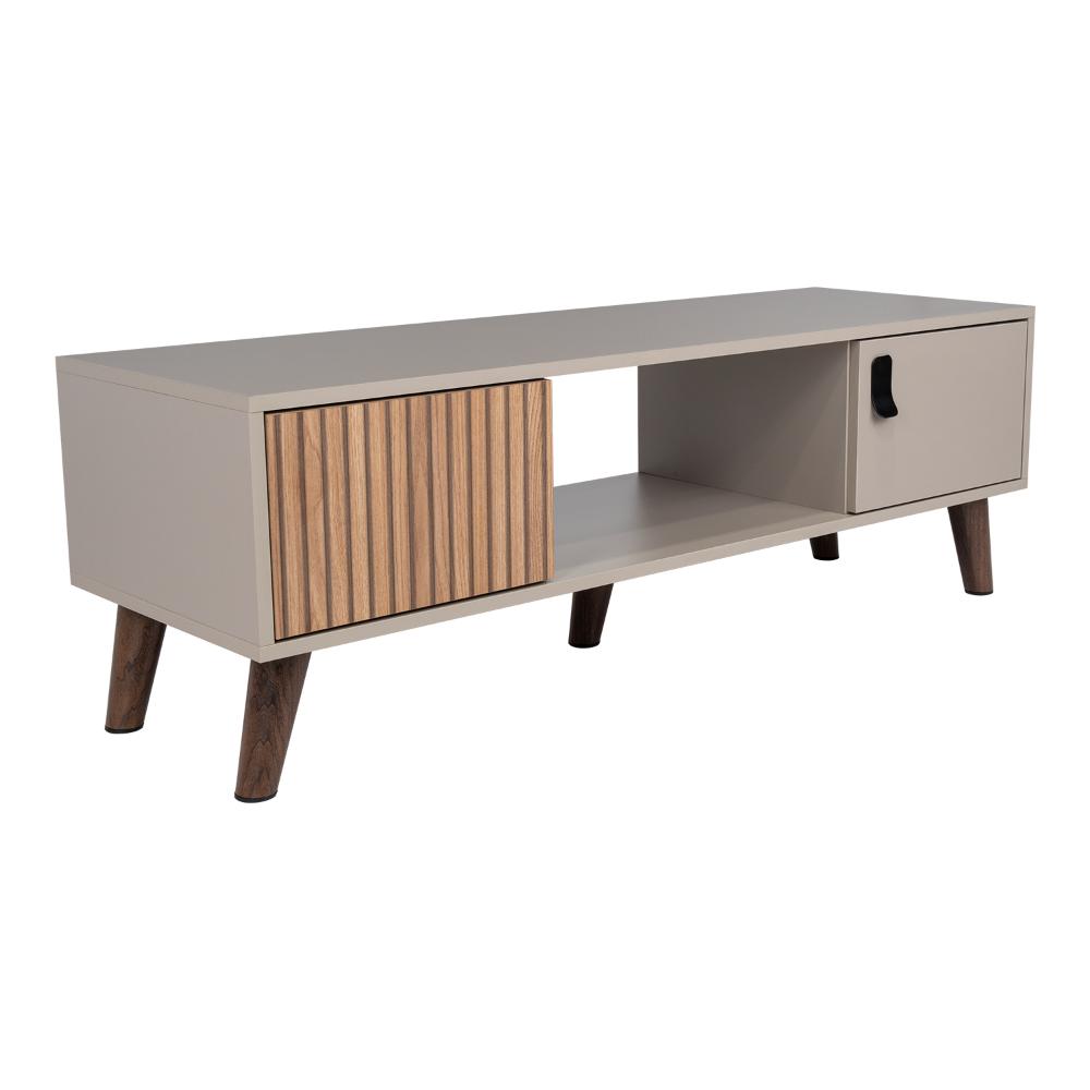 Mesa de Centro Mirabella, Cocoa, con un Cajón y Dos Puertas Batientes