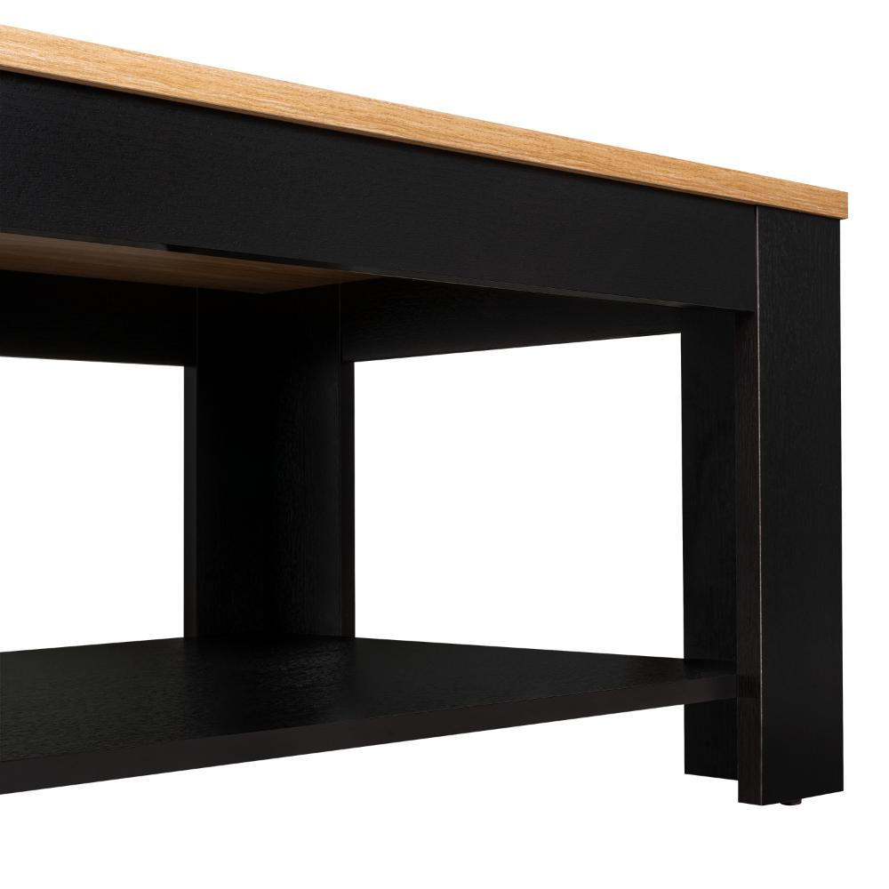 Mesa de Centro Sensi, Wengue y Fresno Europeo, con diseño moderno ZF