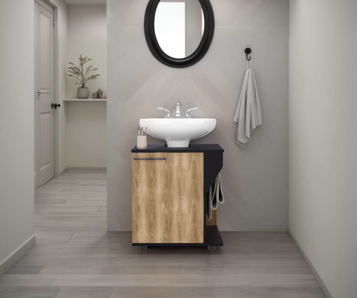 Mueble Para Lavamanos Pili, Wengue, No incluye Lavamanos