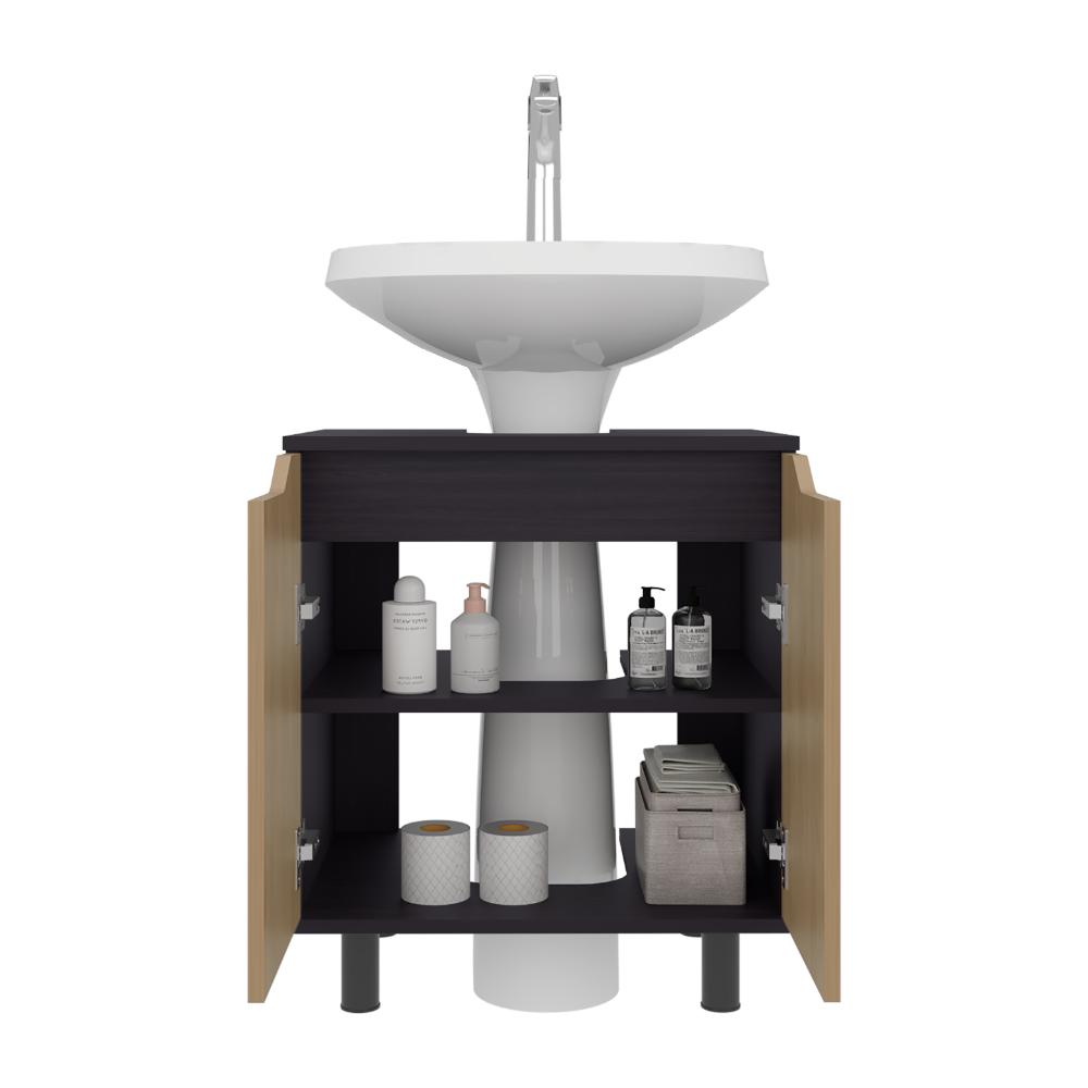 Mueble Para Lavamanos Marlo, Kronos Wengue y Kronos Fresno, No incluye Lavamanos