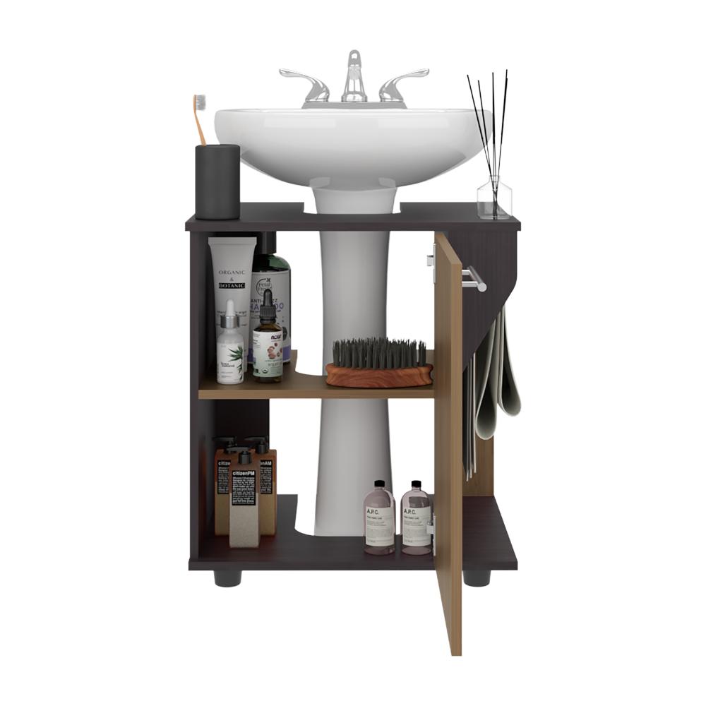 Mueble Para Lavamanos Pili, Kronos Wengue y Kronos Fresno, No incluye Lavamanos ZF