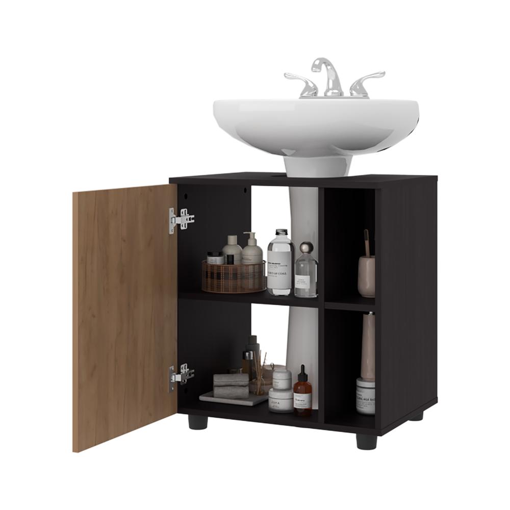 Mueble Para Lavamanos Pascuale, Wengue y Fresno Europeo, No incluye Lavamanos ZF