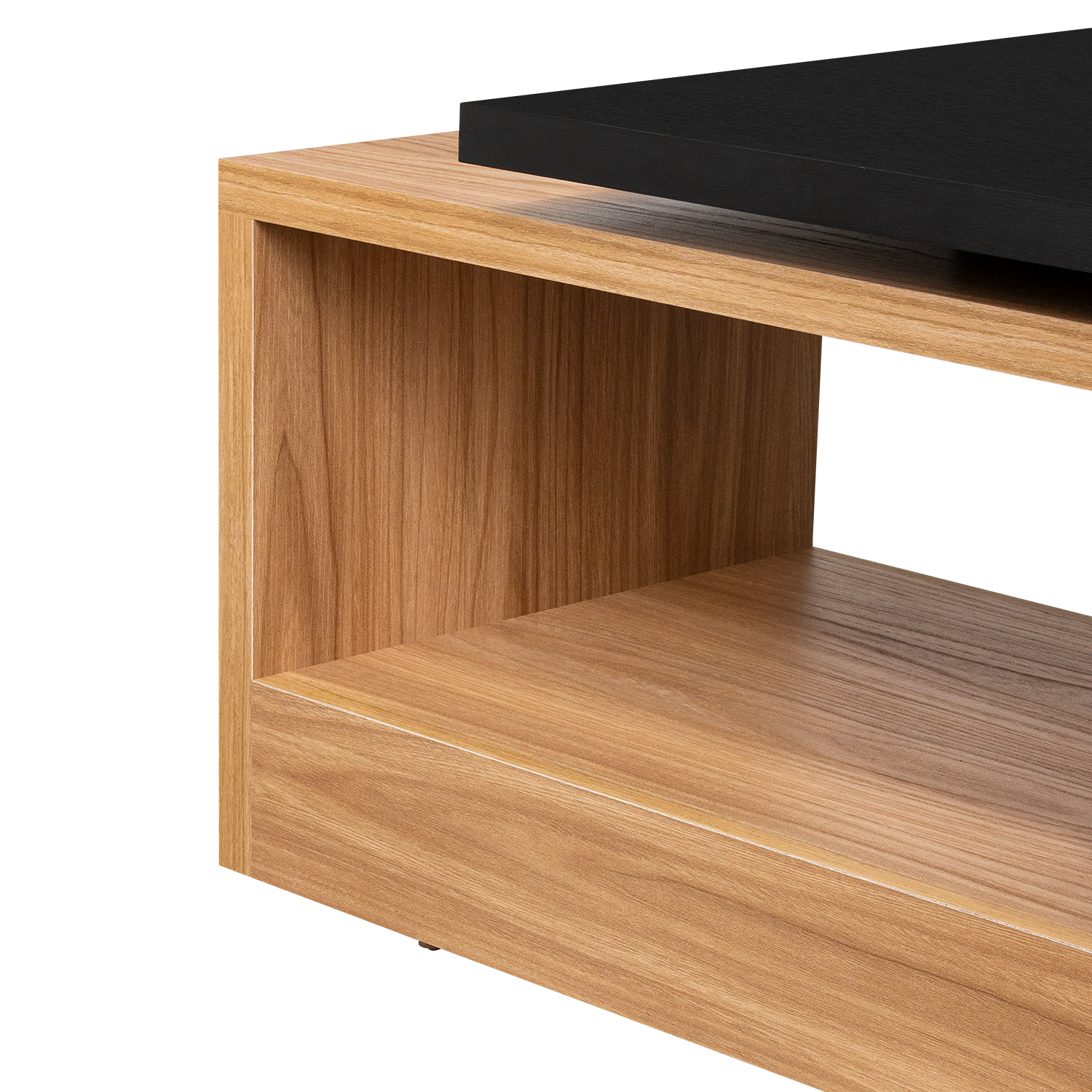 Mesa de Centro Wesley, Wengue y Fresno Europeo, con Amplio Espacio Ideal Para Ubicar Decoraciones