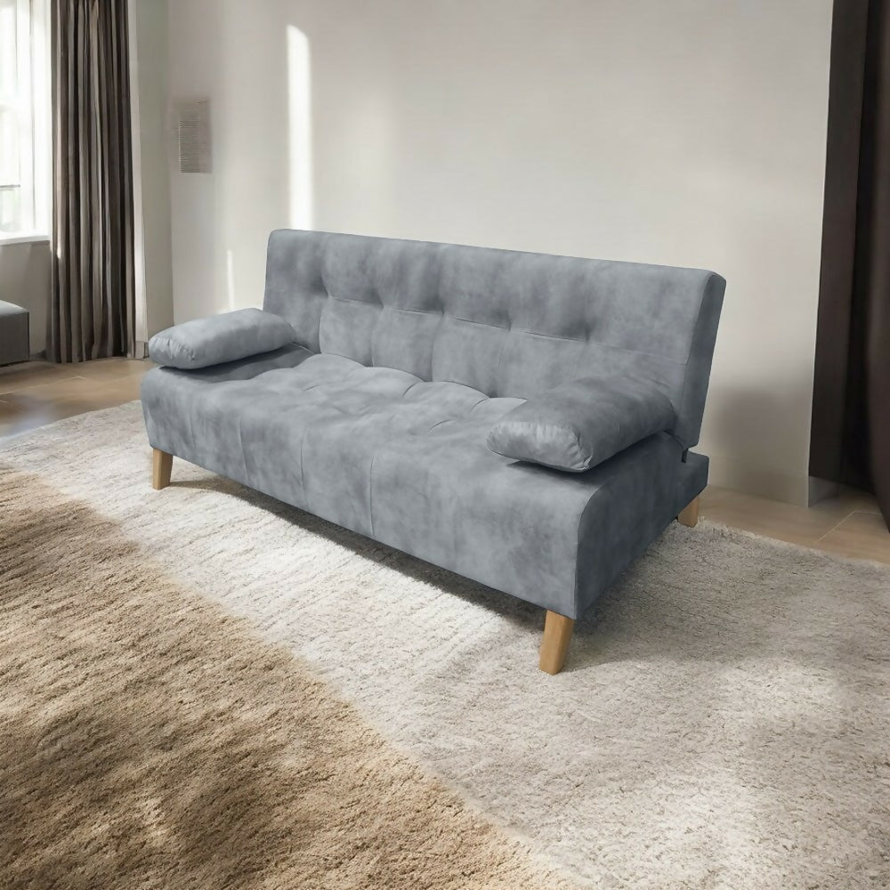 Sofa cama 3 Posiciones Leroy Tela Gris