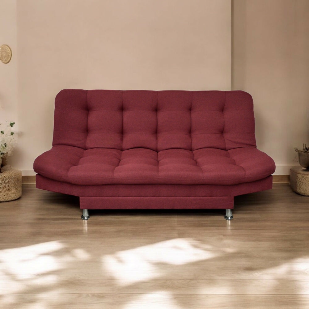 Sofa cama 3 posiciones Carvallo Plain Vinotinto