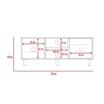Combo Kevil, Incluye Mesa Para TV Y Televisor 45"