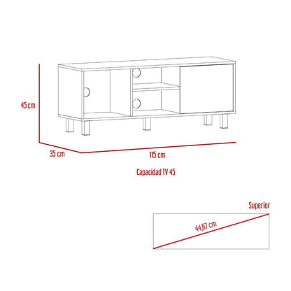 Combo Kevil, Incluye Mesa Para TV Y Televisor 45"