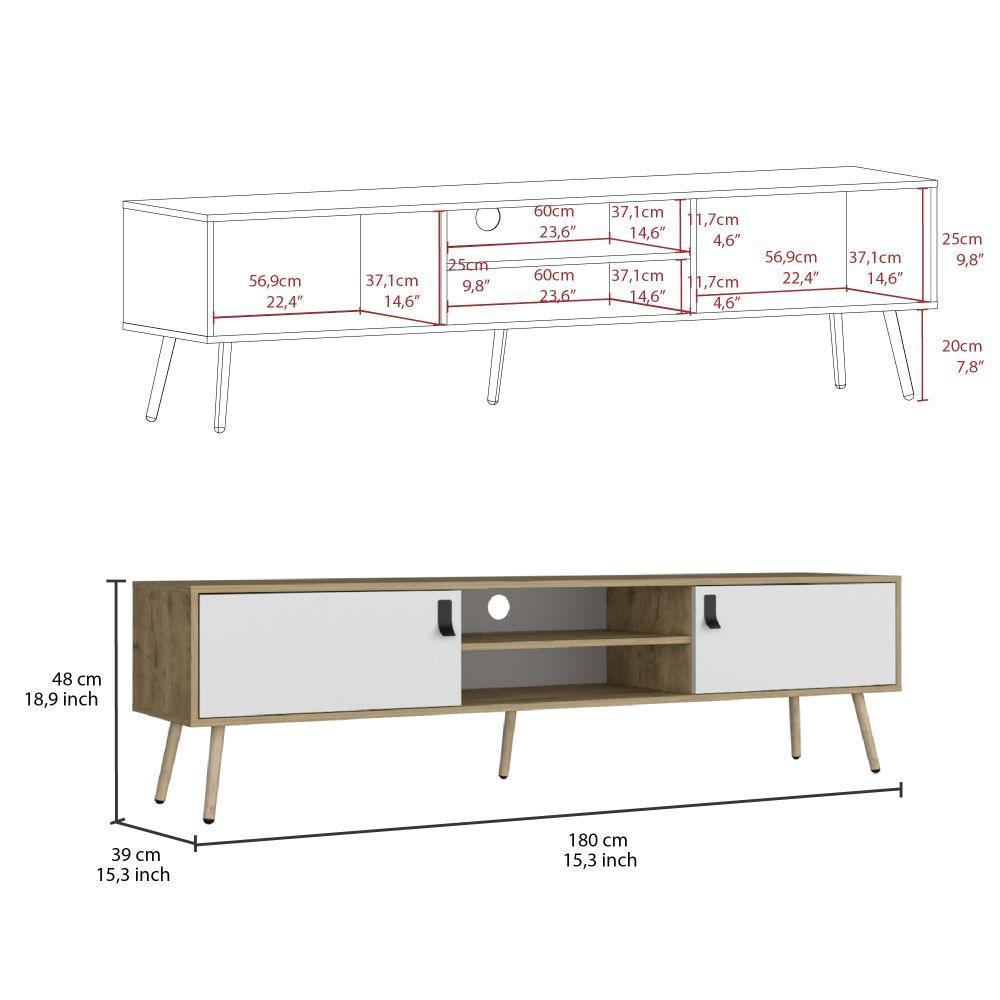 Combo para Sala Sanova, Incluye Mesa de TV y Mesa de Centro