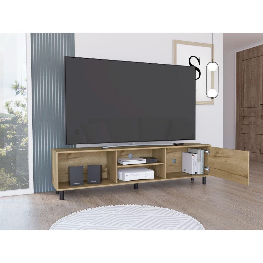 Mesa para TV Tunez, Macadamia, Para Televisor Hasta 70 Pulgadas ZF - VIRTUAL MUEBLES