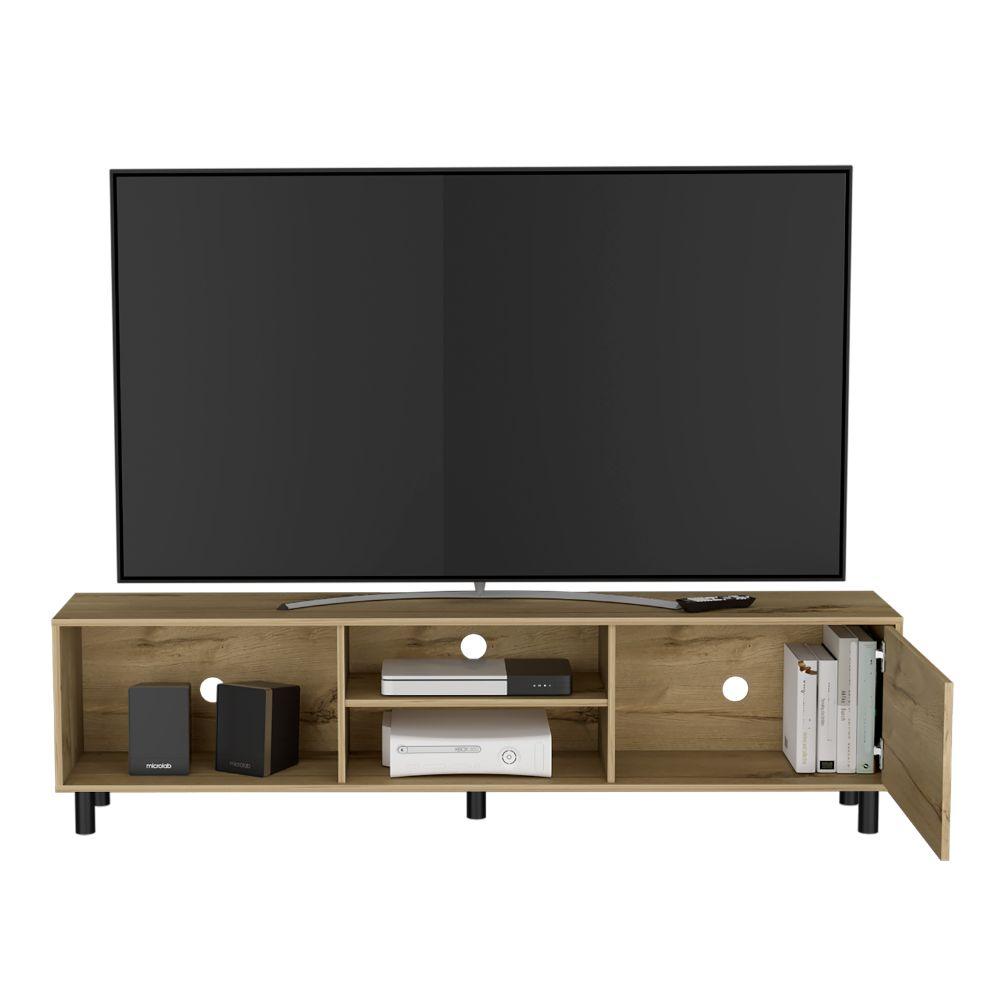 Mesa para TV Tunez, Macadamia, Para Televisor Hasta 70 Pulgadas ZF - VIRTUAL MUEBLES