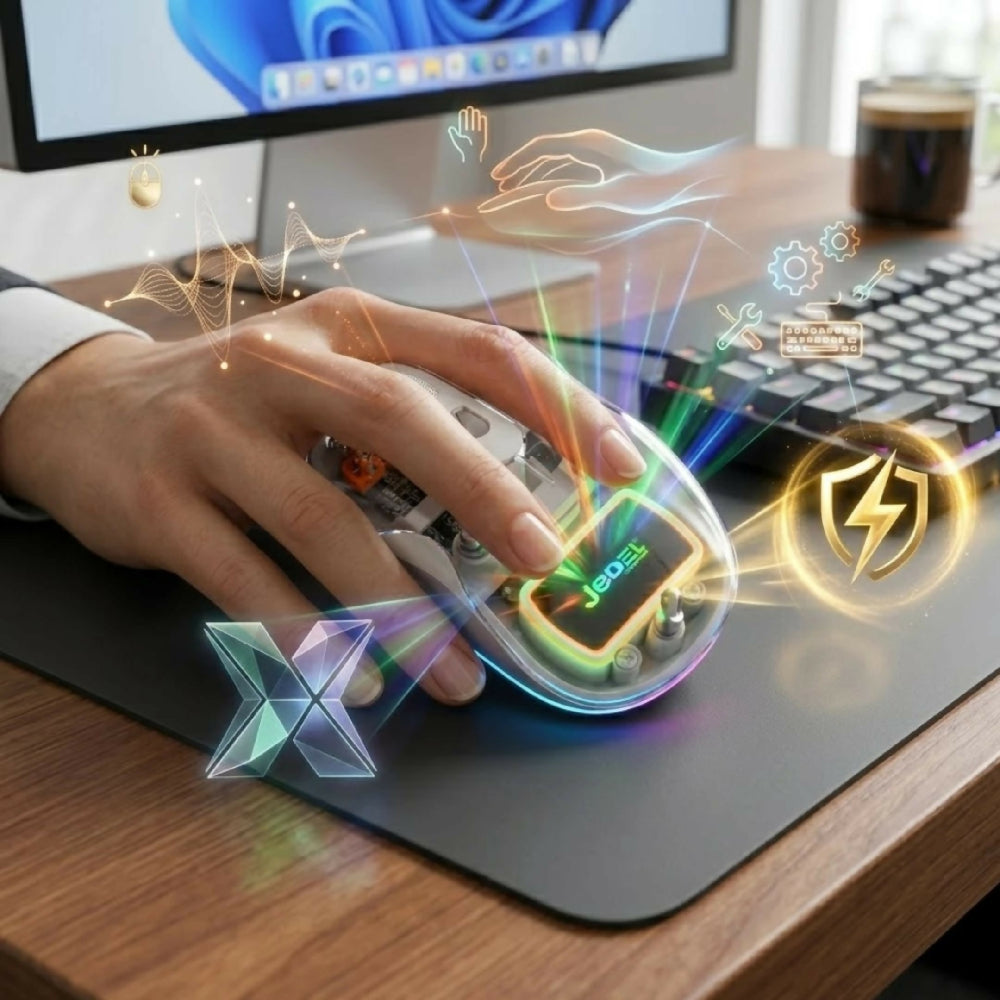 Mouse Inalámbrico Jedel WD141 Recargable Con Conexión USB RGB