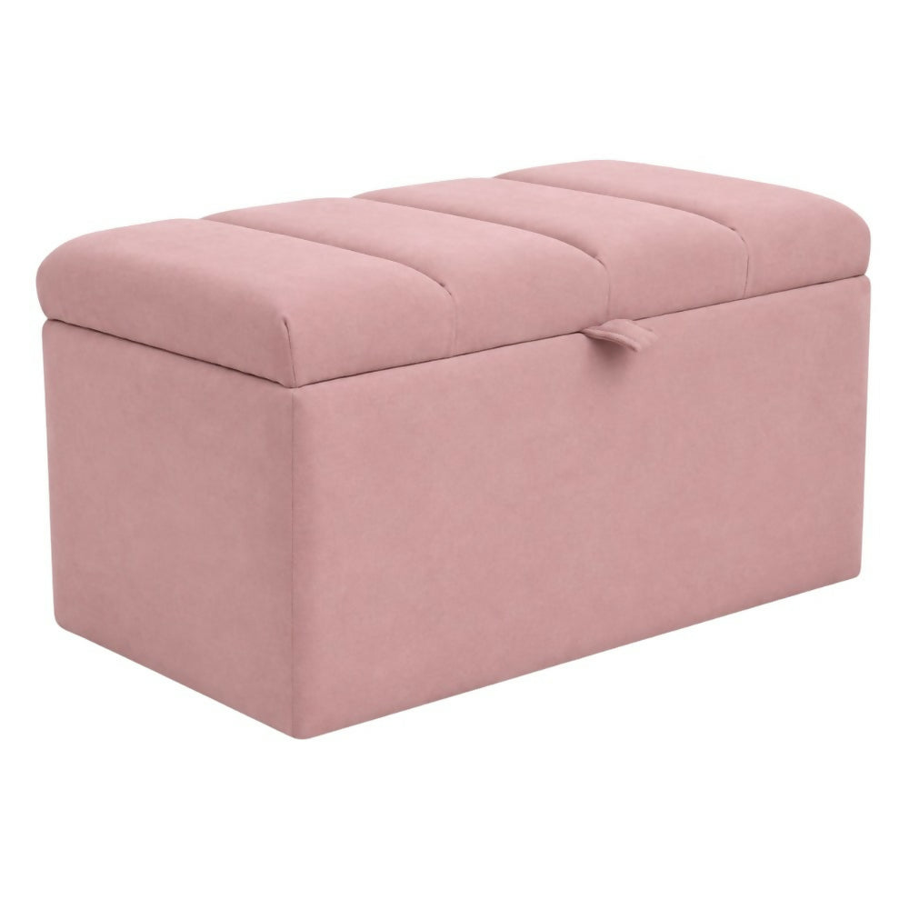 Puff Baul 80x40 Paneles Rosa