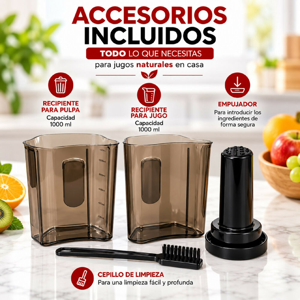 Extractor De Jugo Maquina Exprimidora De 800w Frutas Y Verduras Sokany SK-01009