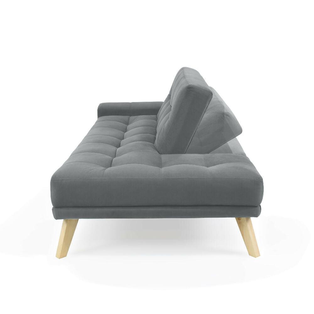 Sofa Cama Brunet Tela Gris