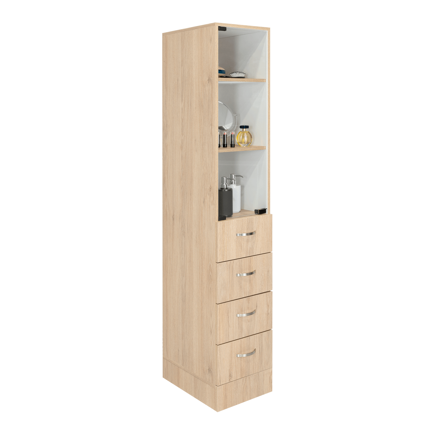 Organizador de Baño Picasso, Beige y Blanco, con Cuatro Cajones Desliz -  VIRTUAL MUEBLES