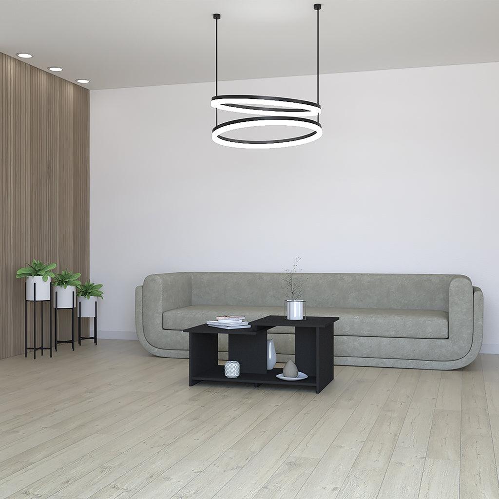 Mueble Multiusos Trueno, Wengue, con Amplio Espacio Ideal Para Ubicar Decoraciones - VIRTUAL MUEBLES