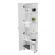 Mueble Esquinero Zendaya, Kronos Blanco, con Variedad de Entrepaños  ZF