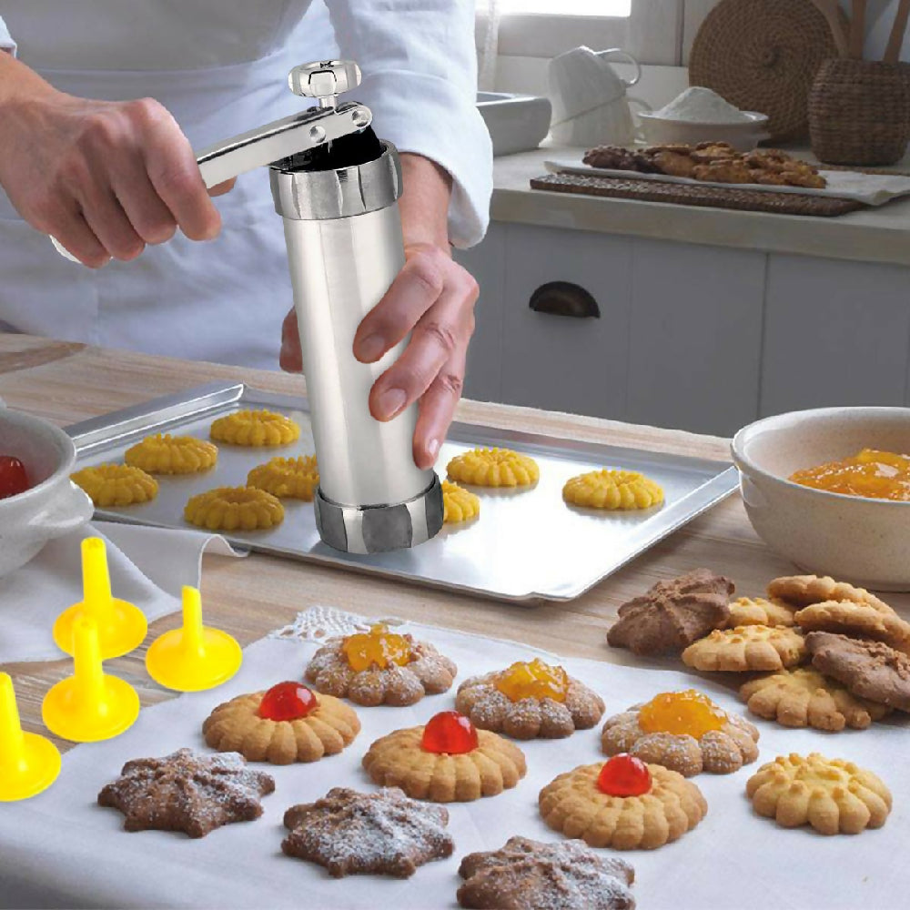 Máquina para hacer galletas Prensa Con Moldes y Boquillas PTZ-10-4 1