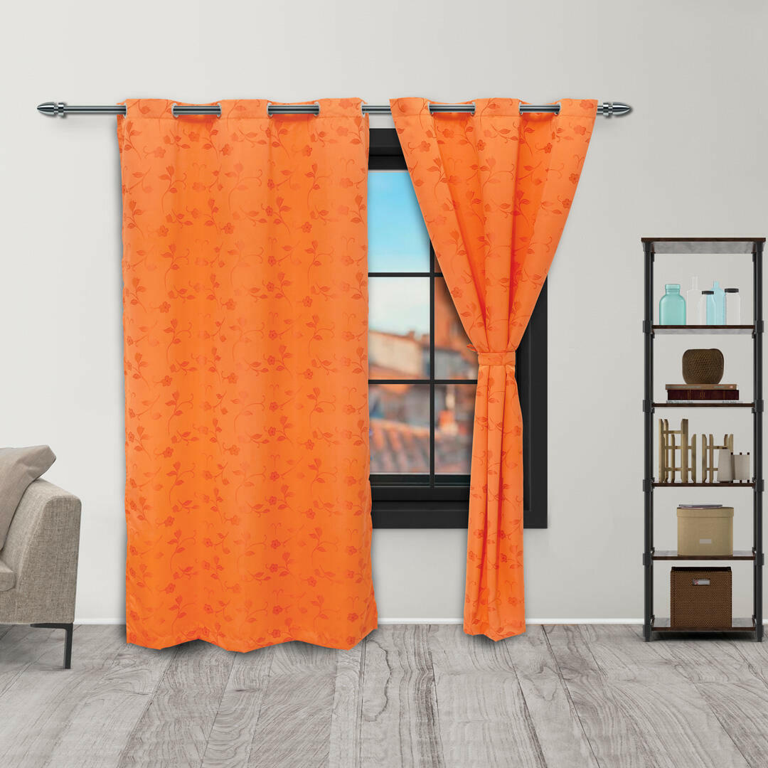 Cortina Yacar Naranja Argolla 2,60 X 2,20 Aprox.