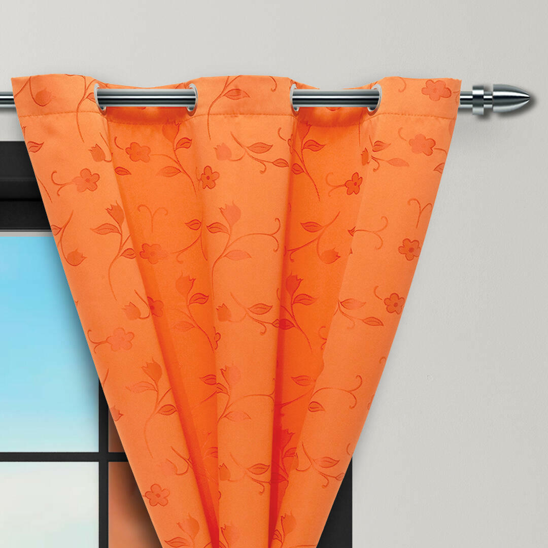 Cortina Yacar Naranja Argolla 2,60 X 2,20 Aprox.