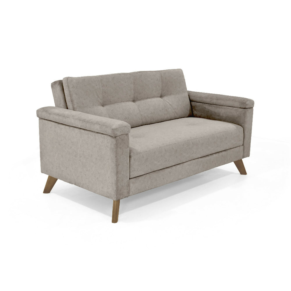Sofa Carter 2 Puestos 150x83x84 Tela Taupe