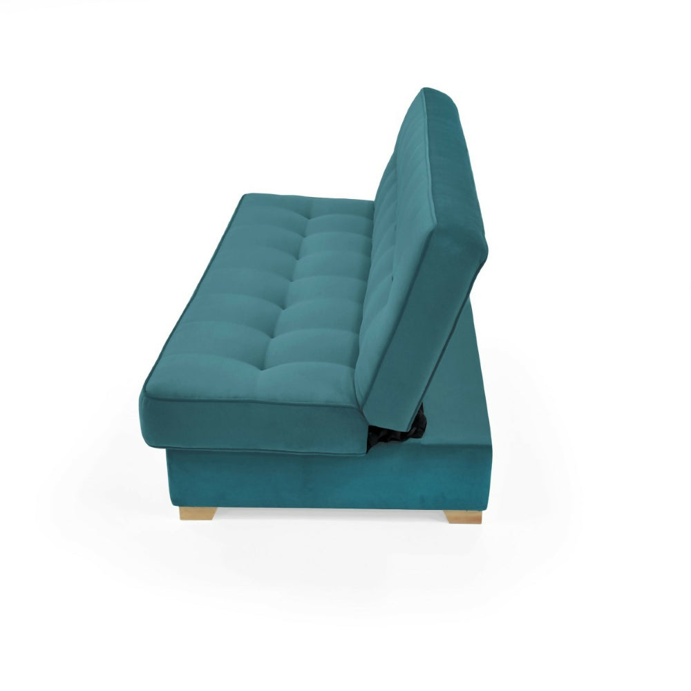 Sofa Cama Cambridge 185x90x90 Con Baul Tela Petroleo