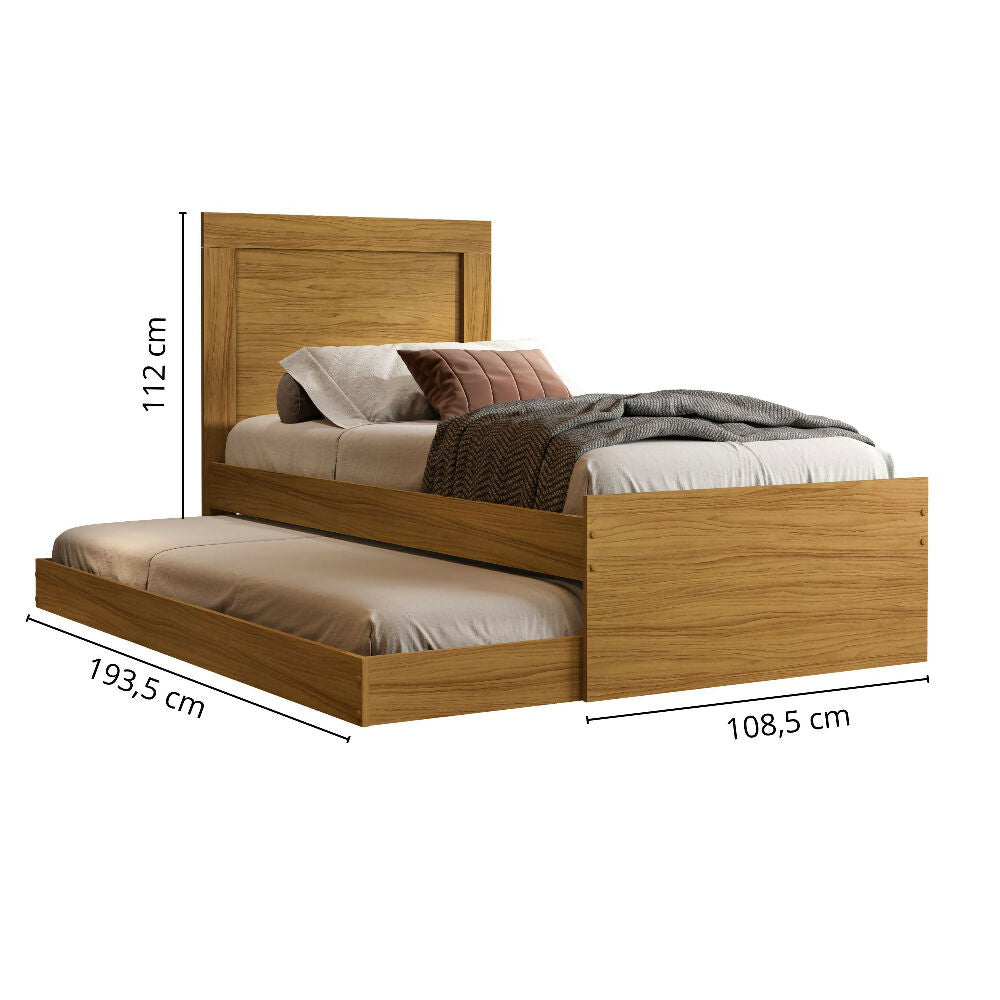 Cama Sencilla Verona, Natural