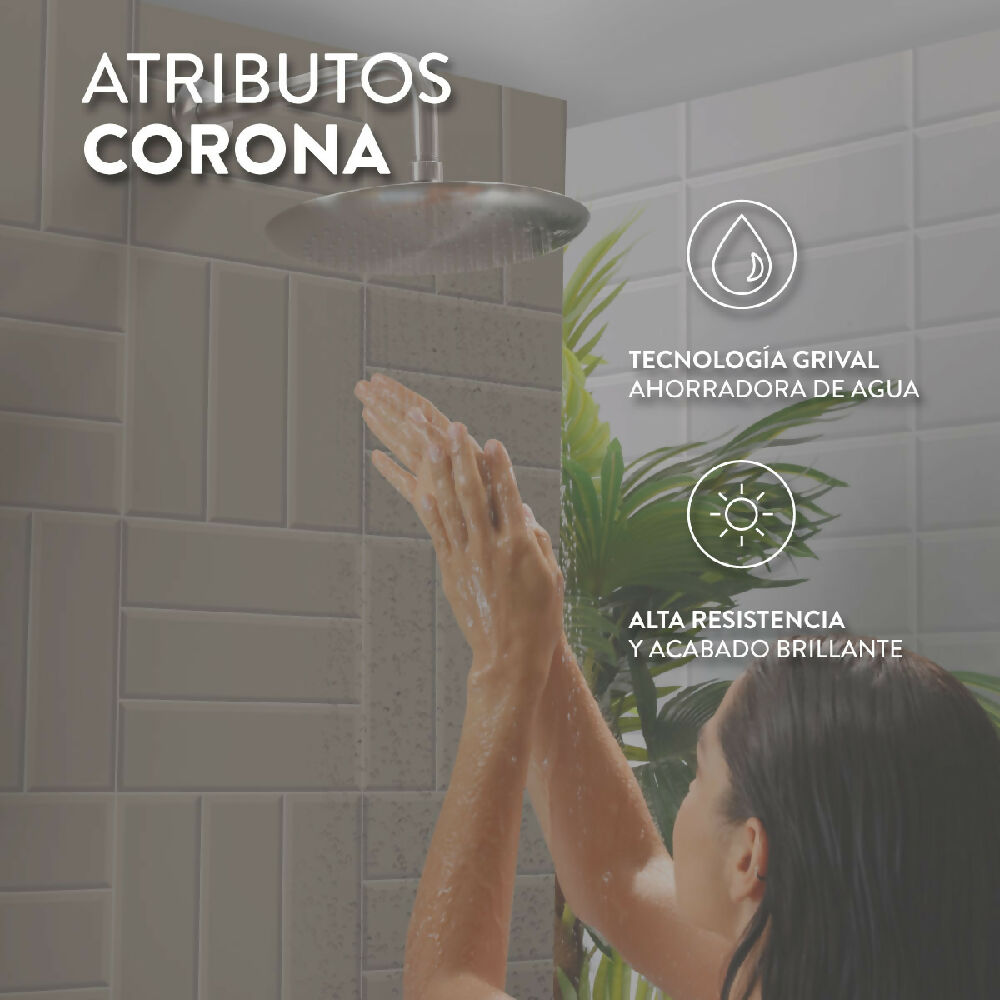 Ducha Ultra Ahorradora Monocontrol Draa sin Diverter Corona