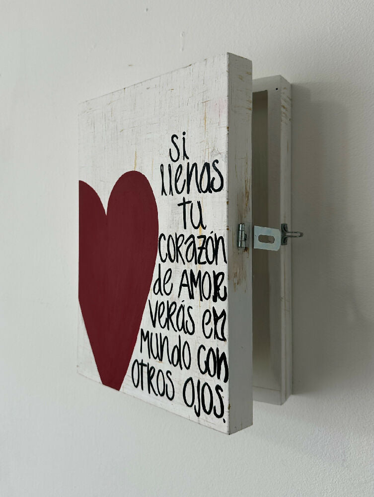 Organizador de Joyas Corazón de Amor, de 30x21x6 cm