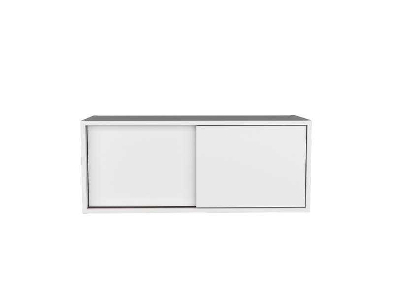 Gabinete Auxiliar Tanix, Blanco Duqueza, con puertas corredizas ZF