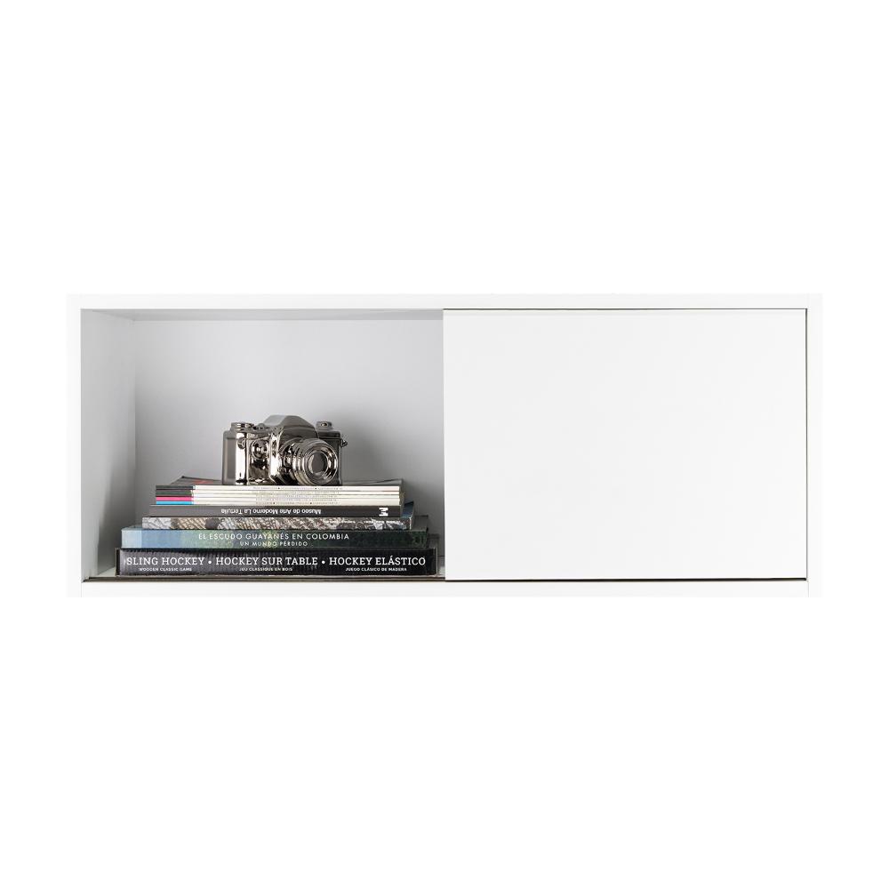 Gabinete Auxiliar Tanix, Blanco Duqueza, con puertas corredizas ZF