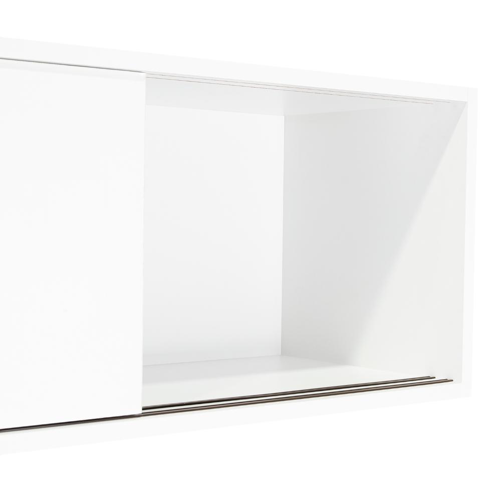 Gabinete Auxiliar Tanix, Blanco Duqueza, con puertas corredizas ZF