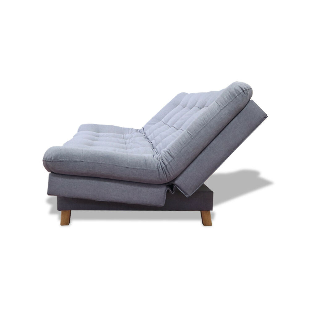 Sofacama Widmer 3 Posiciones Gris + Cojines Decorativos