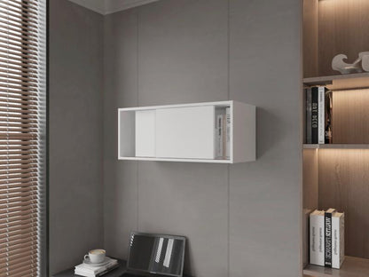 Gabinete Auxiliar Tanix, Blanco Duqueza, con puertas corredizas ZF