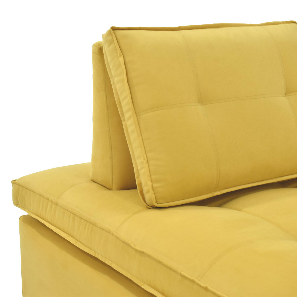Poltrona Ventury 83x100x86 Ajustable Tela Mostaza