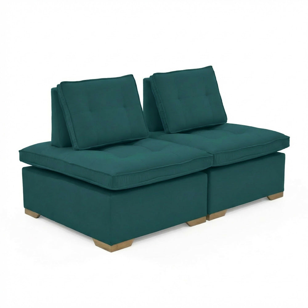 Set X2 Poltronas Ventury 83x100x86 Ajustable Tela Petroleo