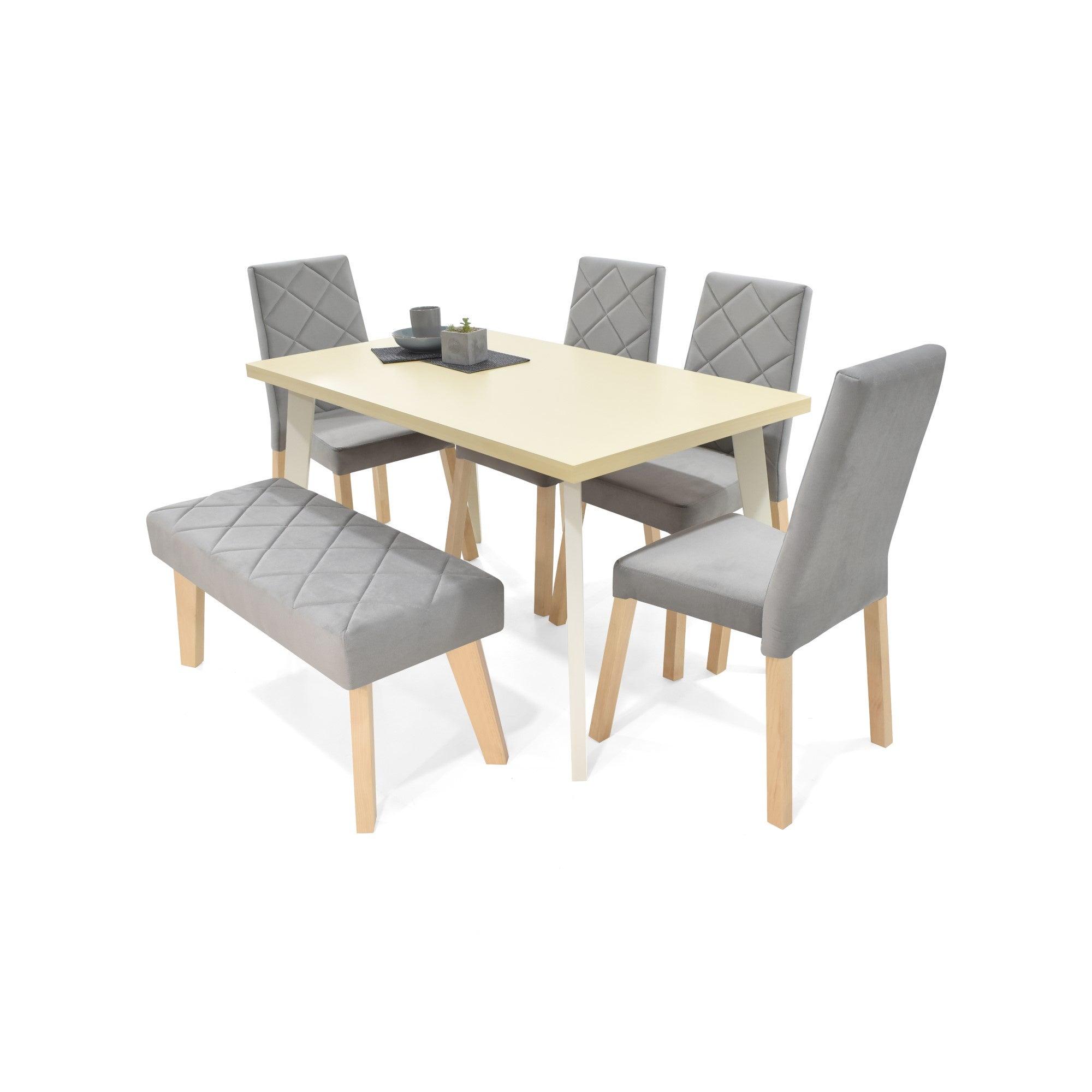 Comedor 6 Puestos Liverpool con Butaco Plata