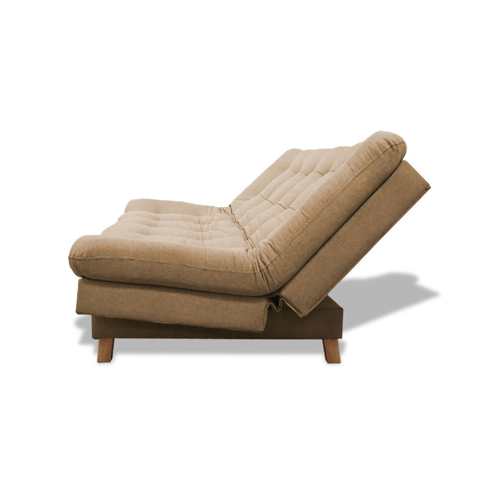 Sofacama Widmer 3 Posiciones Camel+ Cojines Decorativos