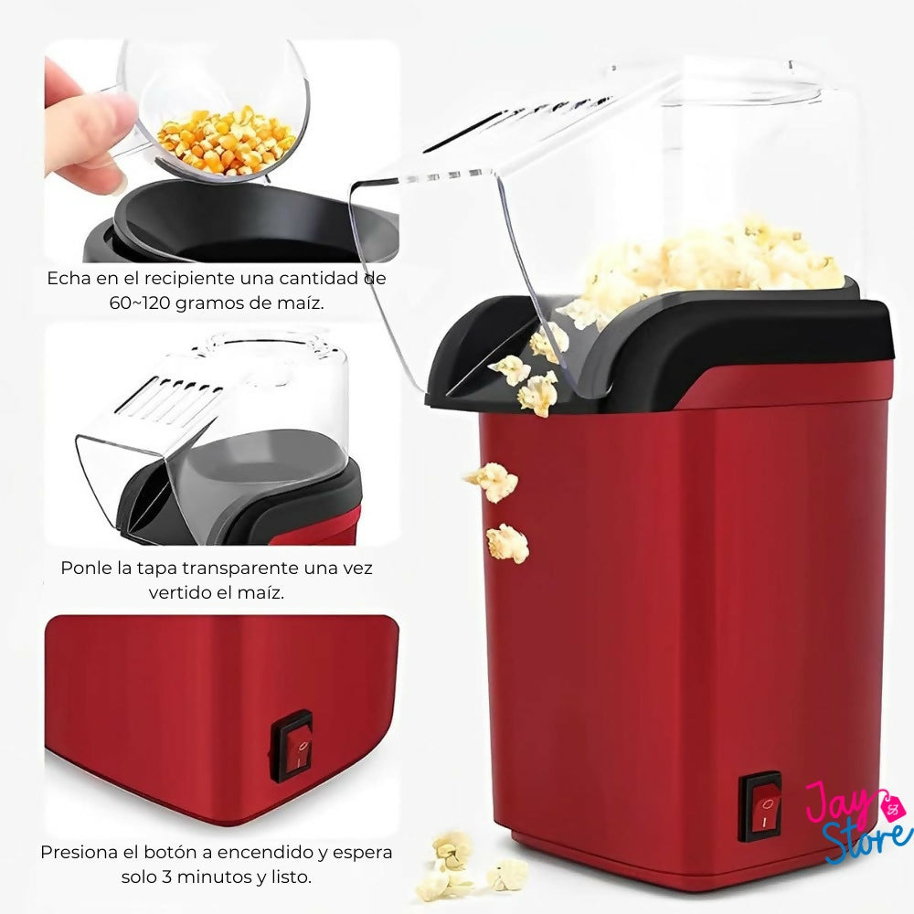 Crispetera Máquina para Hacer Palomitas de Maíz Pira Pop Corn