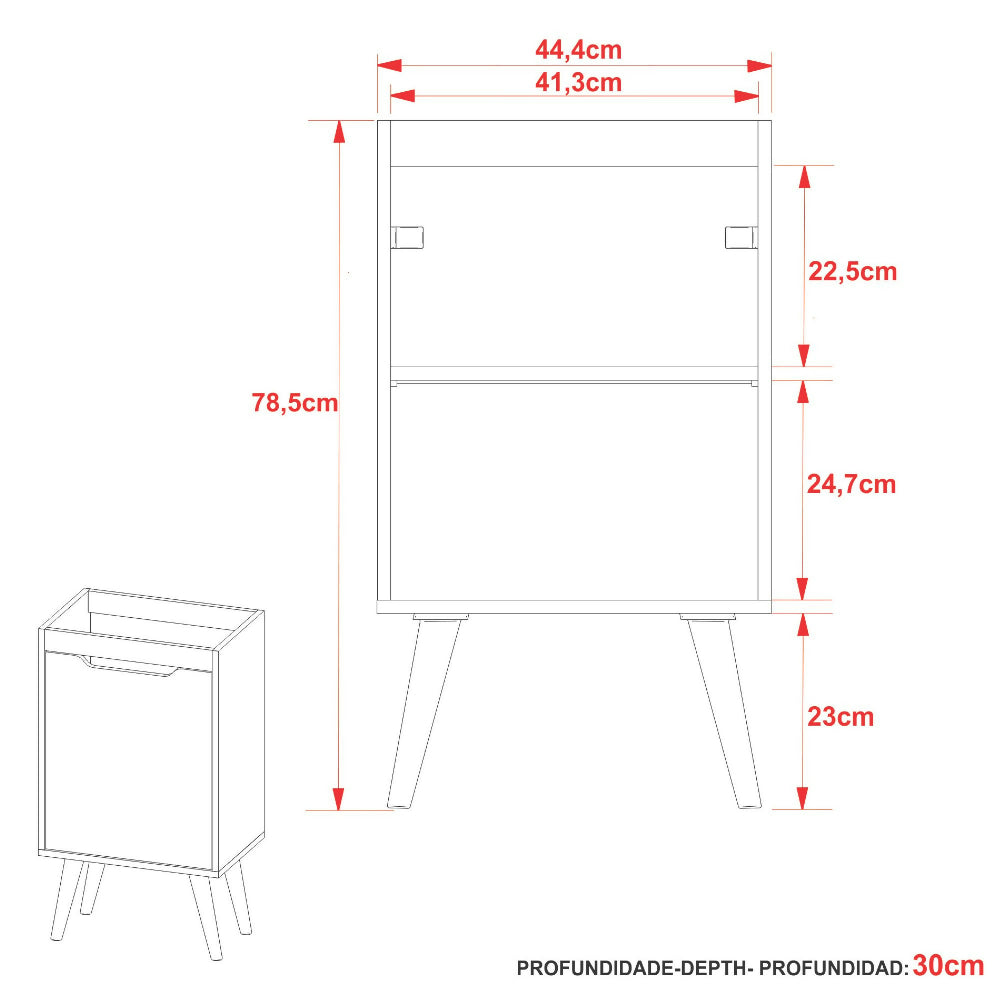 Mueble de baño con lavamanos Nexo - Blanco