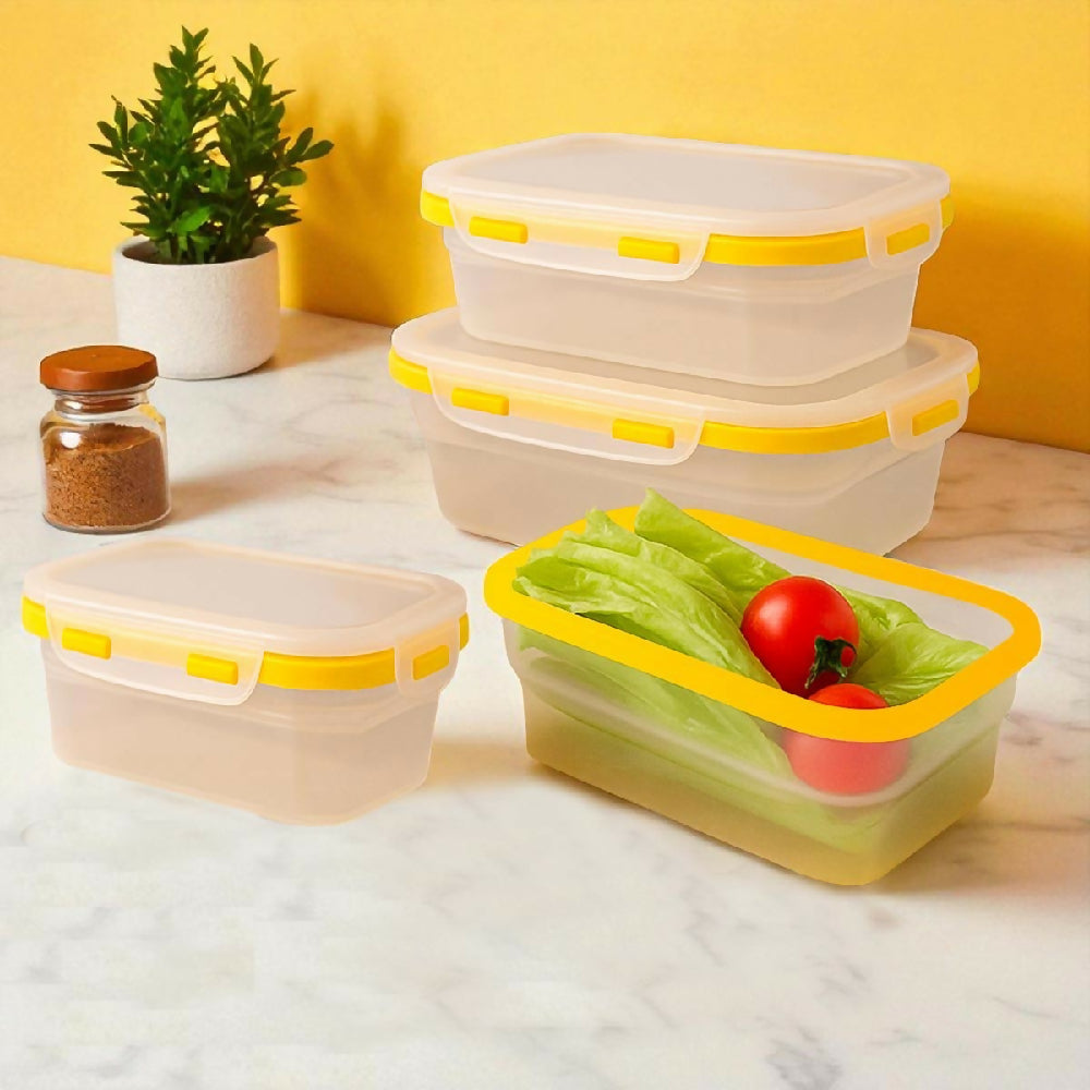 Set x4 Porta Comidas Plegables en Silicona Antiderrames  Prácticos y Reutilizables ST3PR 2