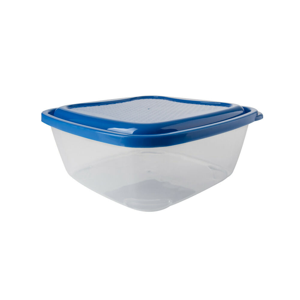 Recipiente Basico Cuadrado 1.1L Azul